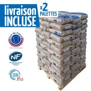 Palette de granulés WOODSTOCK x 2 (132 sacs)