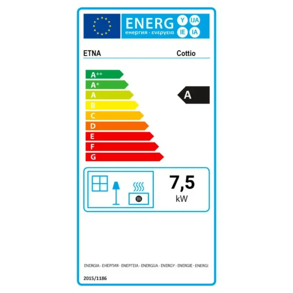 Poêle à bois Cottio - 7,5 Kw – Image 4