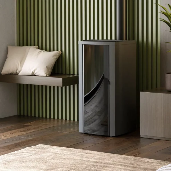 Poêle à granulés étanche (sortie dessus concentrique) Cristallo Silenzio Up - 9,2 Kw – Image 2